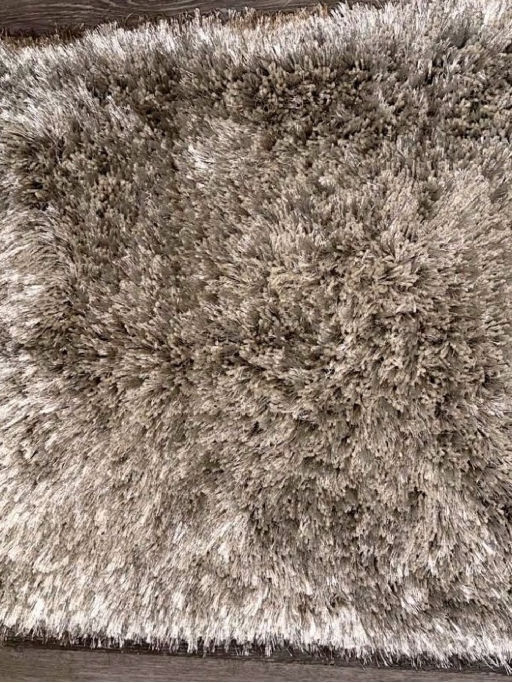 LuxSoft Shaggy Bath Rug - Gray
